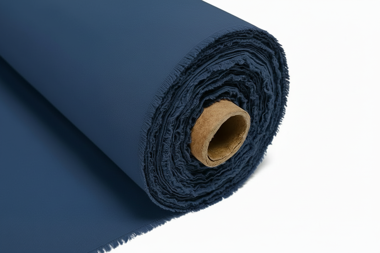 Premium Waterproof Rubber Bonded Cotton Fabric – Sapphire Blue (2-Ply)