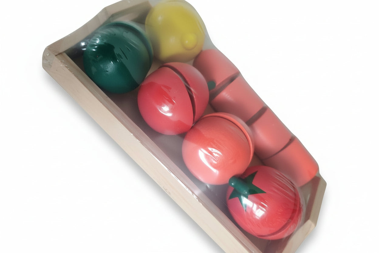 Wooden Cutting Fruit and Vegetable Toy for Toddlers