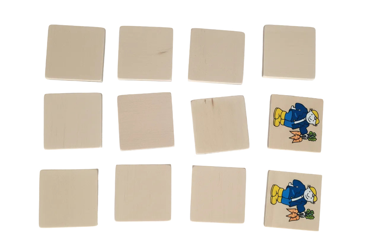 Wooden Farm Memory Game for Toddlers & Children