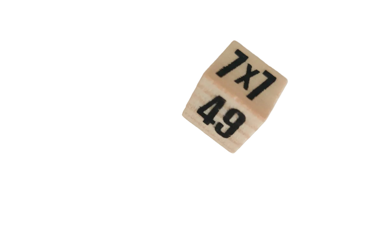 Wooden Multiplication Math Cube Game for Kids