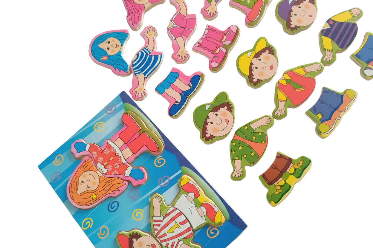 Wooden Dress-Up Puzzle Toy for Kids Educational Play & Fine Motor Skills