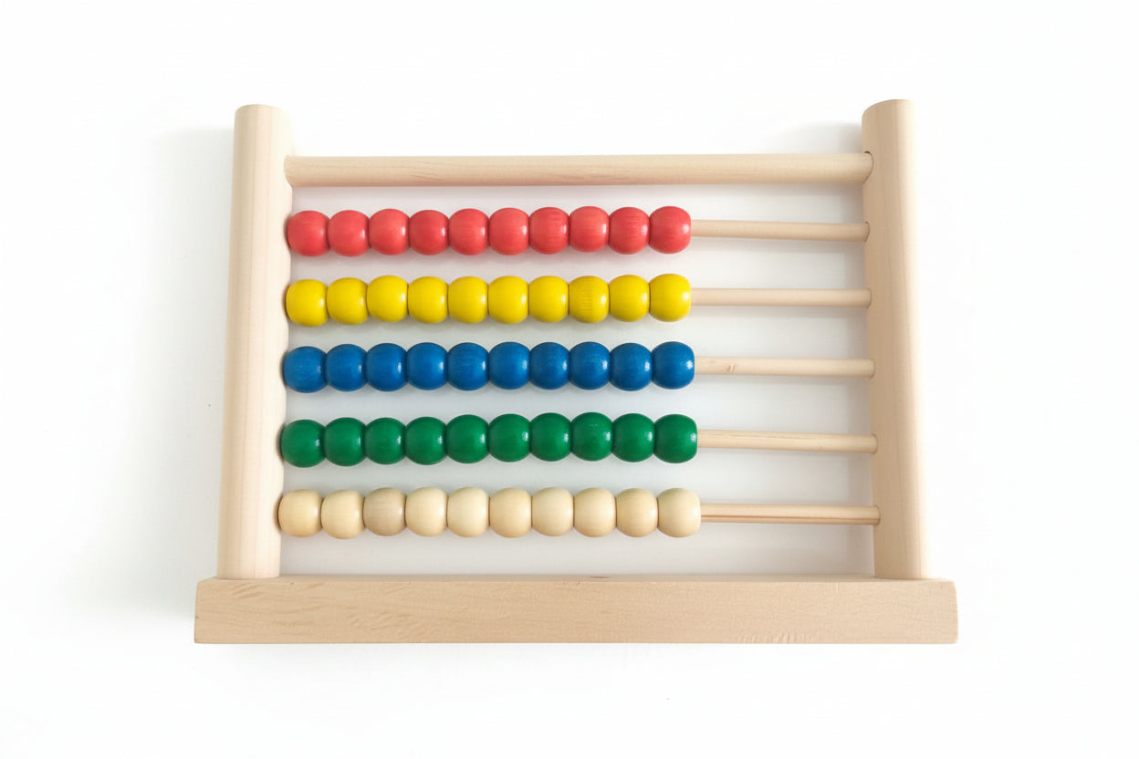 Wooden Abacus Toy for Toddlers Counting & Colour Learning Educational Toy