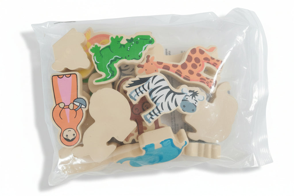 Wooden Noah's Ark Shape Sorter Toy for Children