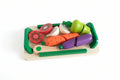 Wooden Play Food Cutting Set Vegetable Toy for Toddlers