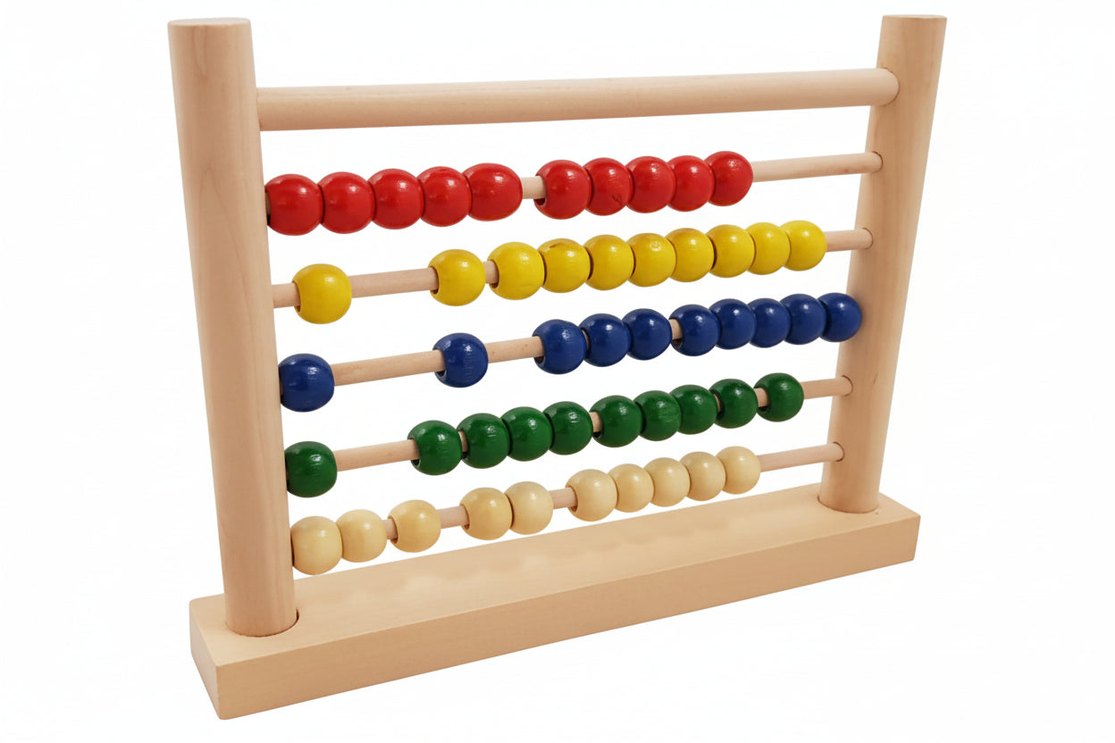 Wooden Abacus Toy for Toddlers Counting & Colour Learning Educational Toy