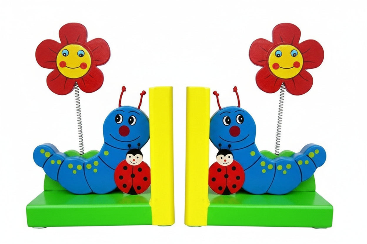 Wooden Bookend for Toddler Boys Fun and Functional Room Decor