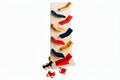 Small Wooden Zig-Zag Car Ramp Race Track with 3 Cars