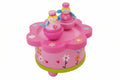 toddler wooden musical toy with dancing figurines - pink