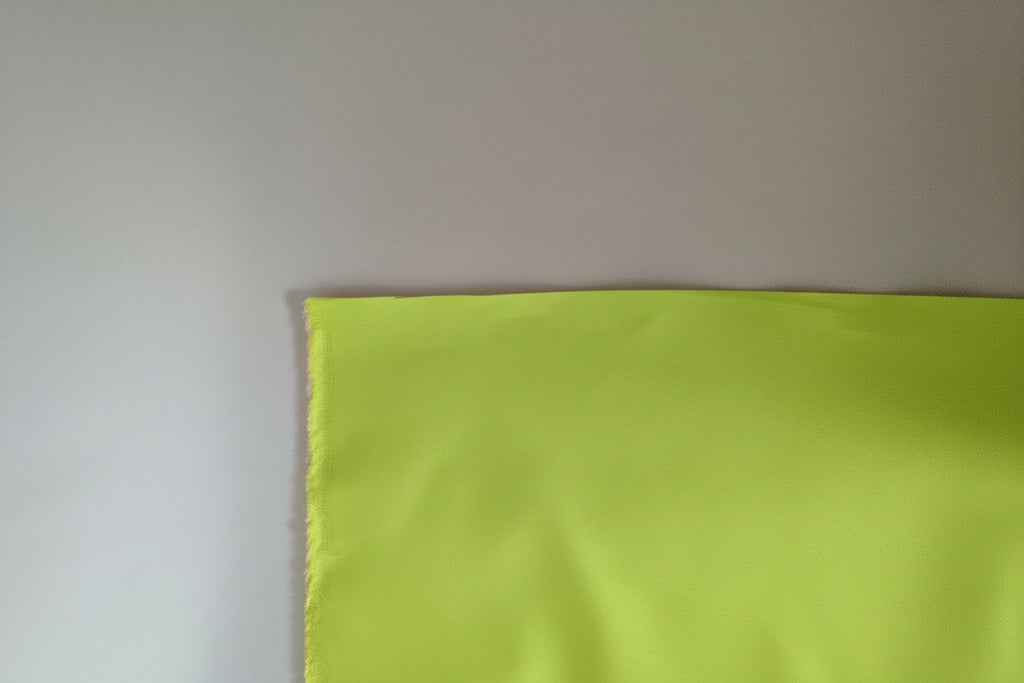 Premium Waterproof Rubber Bonded Cotton Fabric – Putty & Lime (2-Ply)