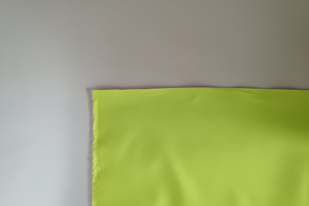 Premium Waterproof Rubber Bonded Cotton Fabric – Putty & Lime (2-Ply)