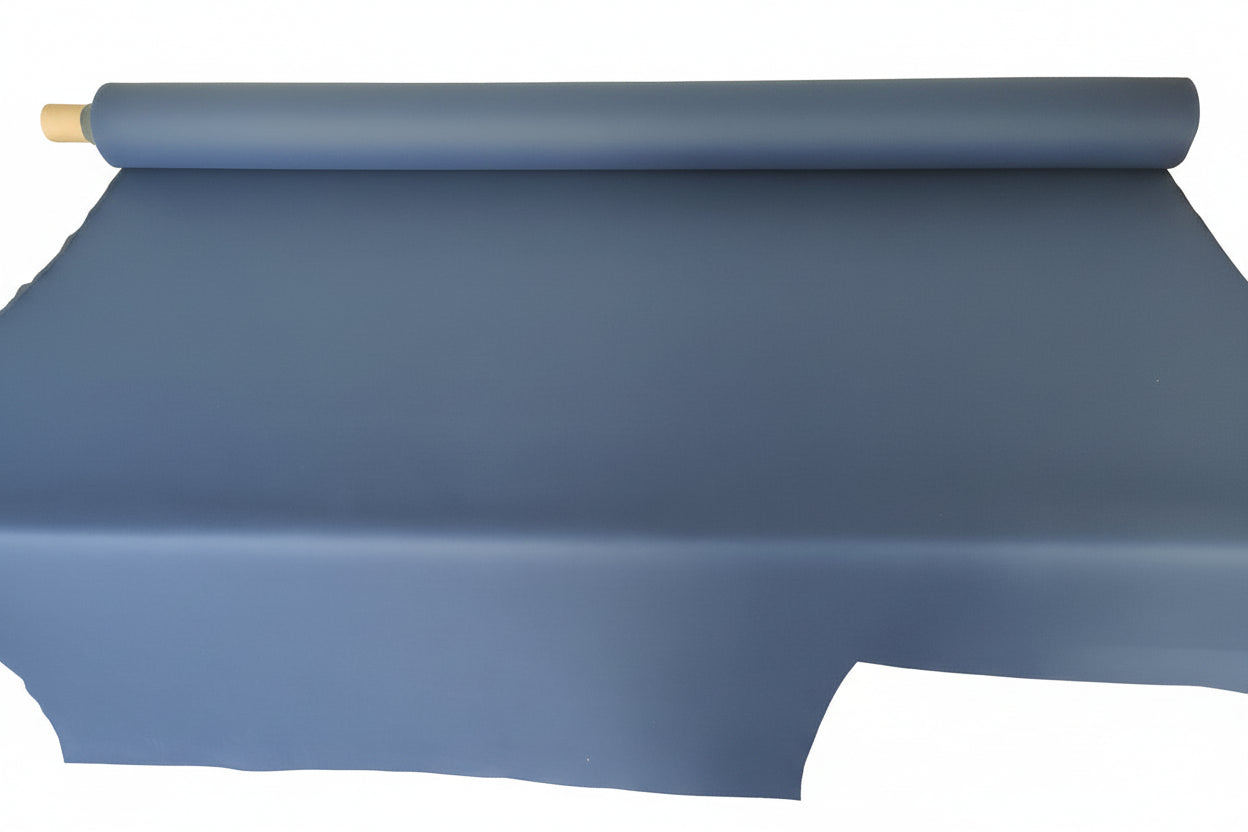 Premium Waterproof Rubber Bonded Cotton Fabric – Sapphire Blue (2-Ply)