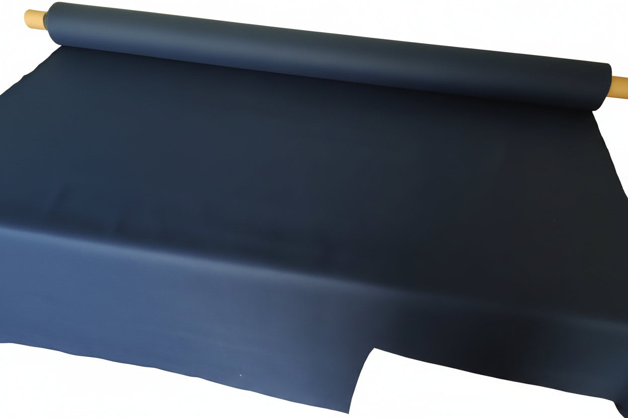 Premium Waterproof Rubber Bonded Cotton Fabric – Sapphire Blue (2-Ply)