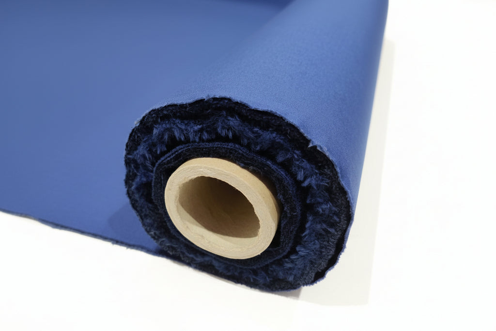 Premium Waterproof Rubber Bonded Cotton Fabric – Sapphire Blue (2-Ply)